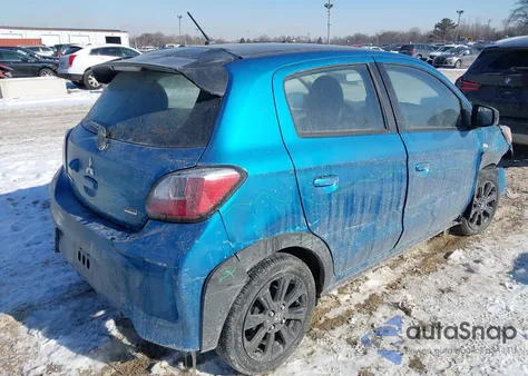 2024 Mitsubishi Mirage Black Edition из США, поврежденный, VIN ML32AWHJ9RH008248